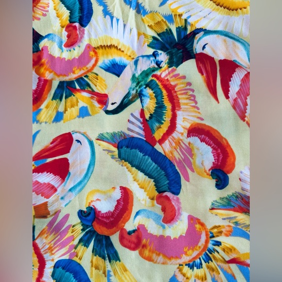 Philosophy -Tropical Parrot Maxi Skirt Size M. Viscose fabric - Picture 8 of 8